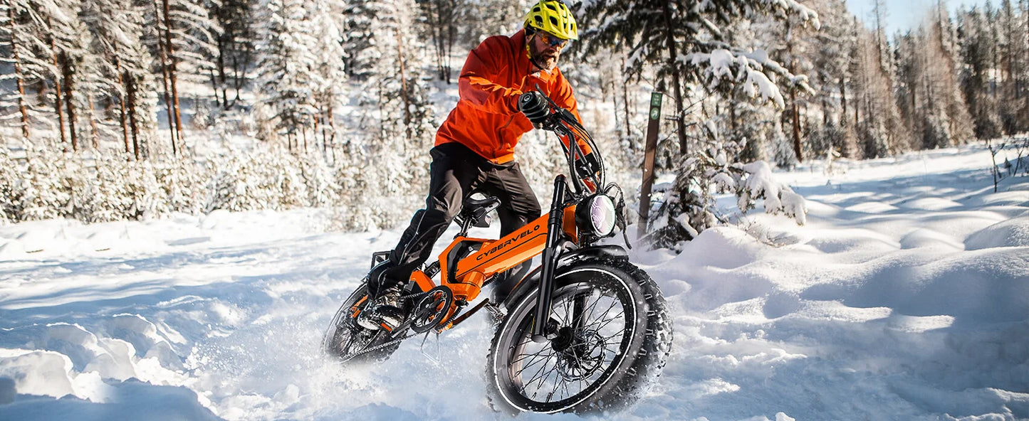 Folding Electric Bike for Adults, 35MPH 100Miles,  Fat Tire