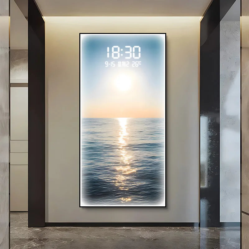 Modern Display Wall Watch Clock Premium Electronic Bedroom Luxury Wall Clock Large Classic