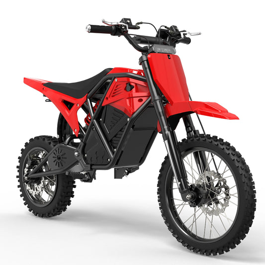 Electric Mini Dirt Bike for Teens & Adults, 14"/12" Fat Tire 3500W Electric Motorcycle, 48V23AH Battery Ebike 38MPH