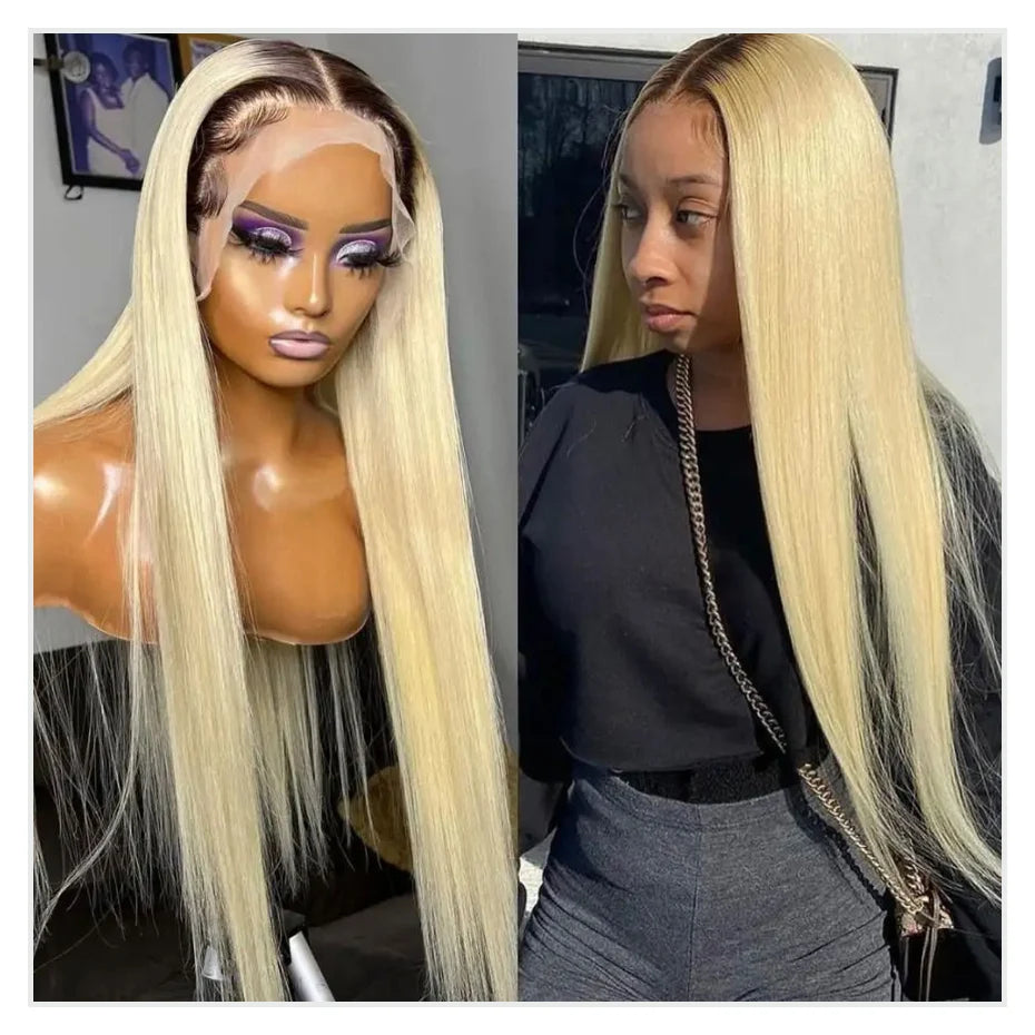 13x6 Lace Frontal Wig Brazilian Straight Full Lace Human Hair Wig
