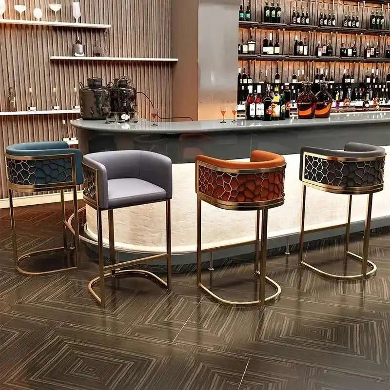 Home High Kitchen Stools Nordic Luxury Ergonomic Simple Bar Stool Adjustable