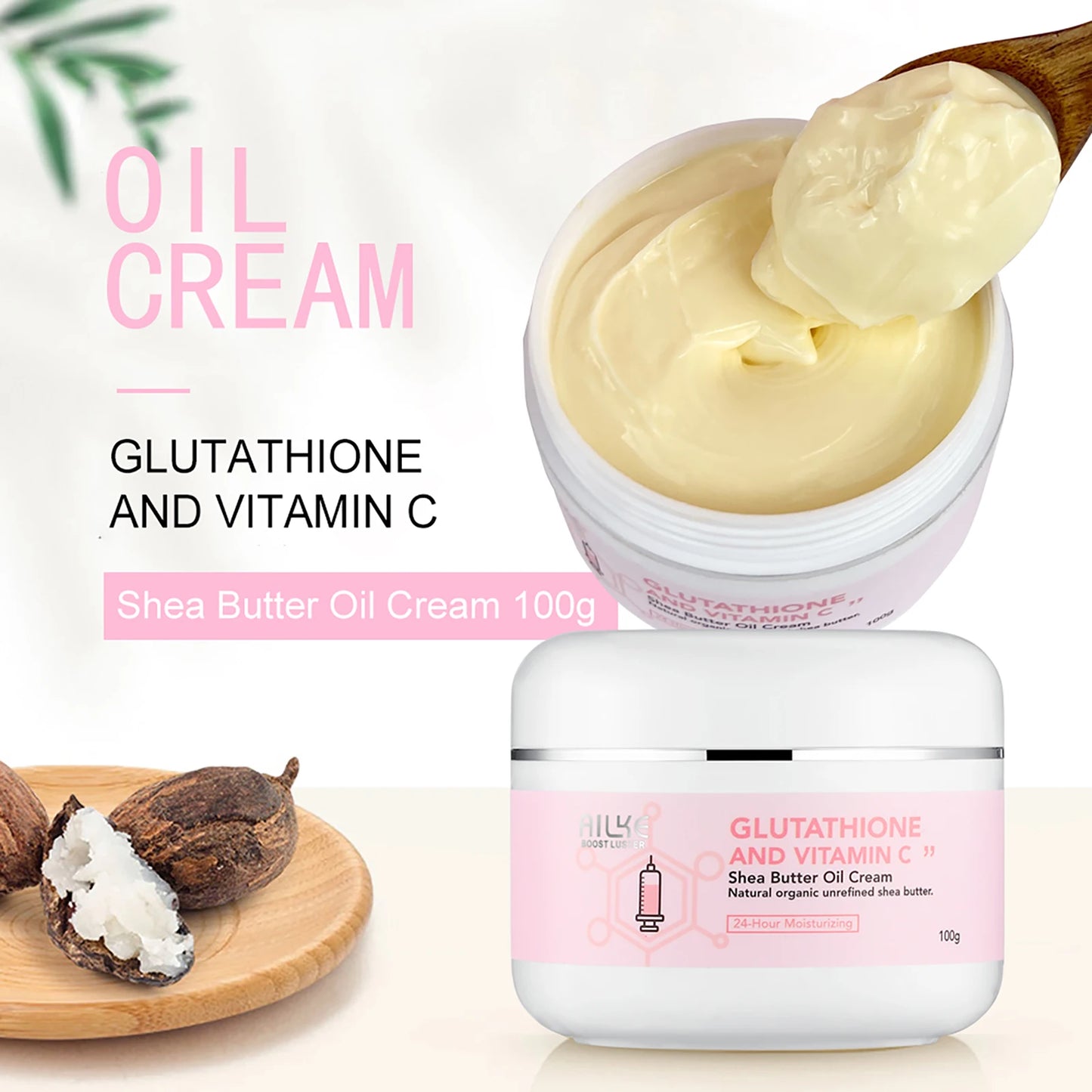 Skin Whitening Set, With Glutathione, Vitamin C, Shea Butter,