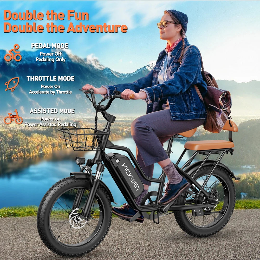 Adult Electric Bike 1500w 32MPH Mountain Electric Bicycle - Restful Hideout