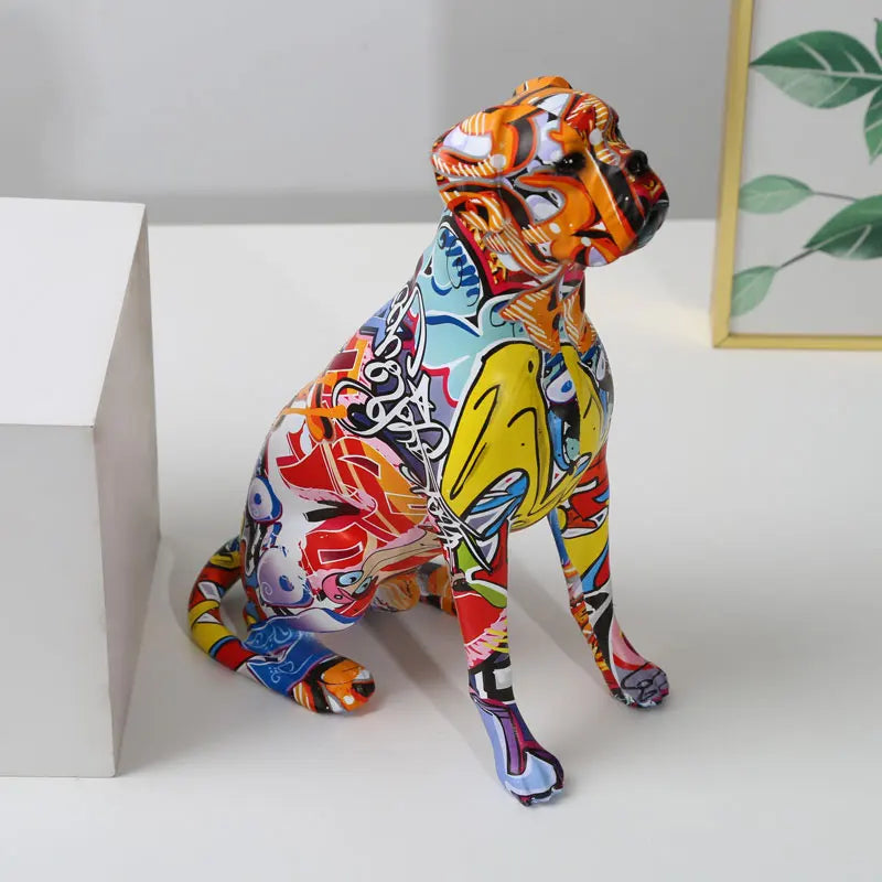 Color Boxer  Dog Decorations Home Entrance Wine Cabinet Office
