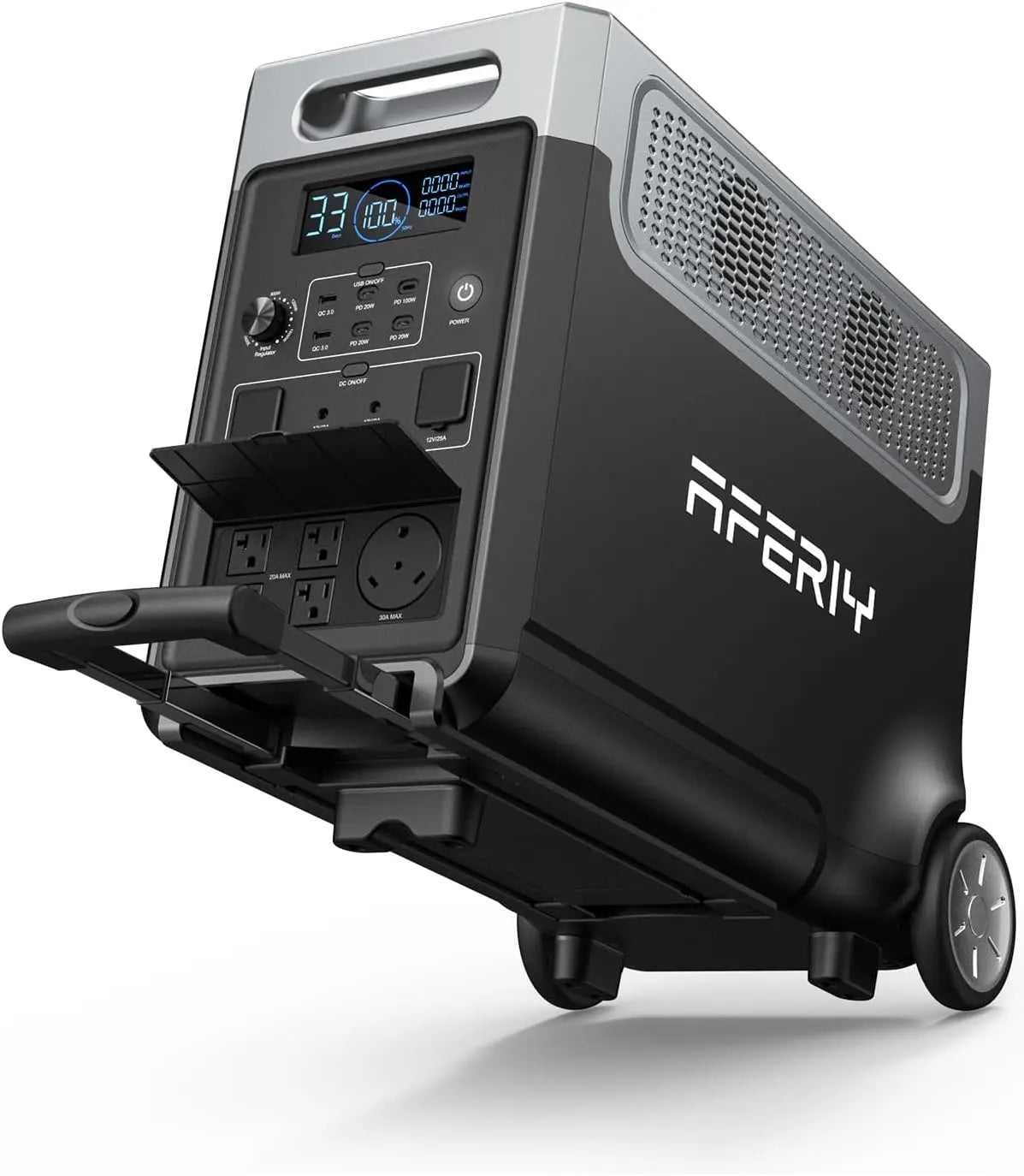 3840Wh Portable Power Station,120V AC Outlets X 5,2.5H Fast Charge,