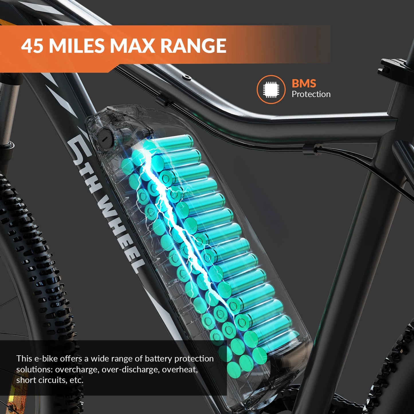 Electric Bike, 700W Peak Motor, 23 Mph Max Speed, Front Suspension