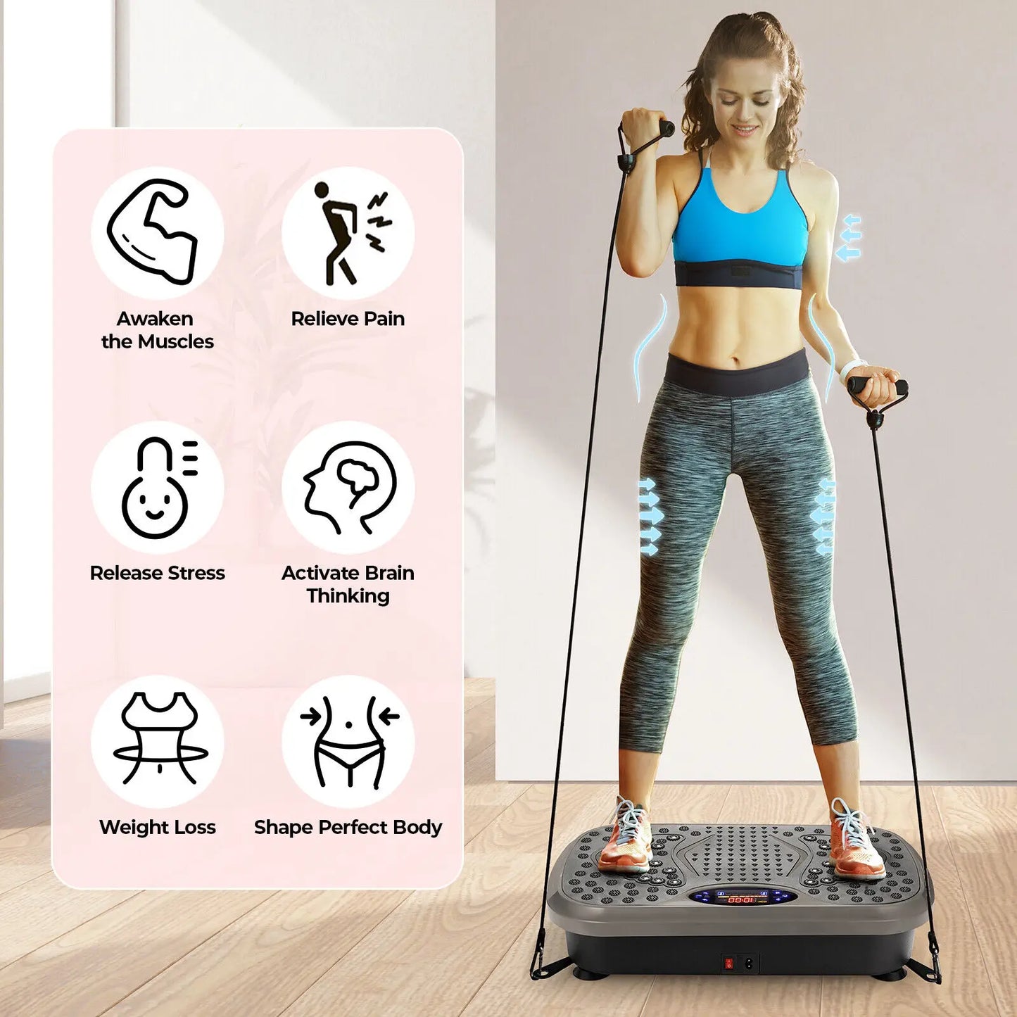Vibration Plate Exercise Machine, Vibration Plate for Lymphatic Drainage,