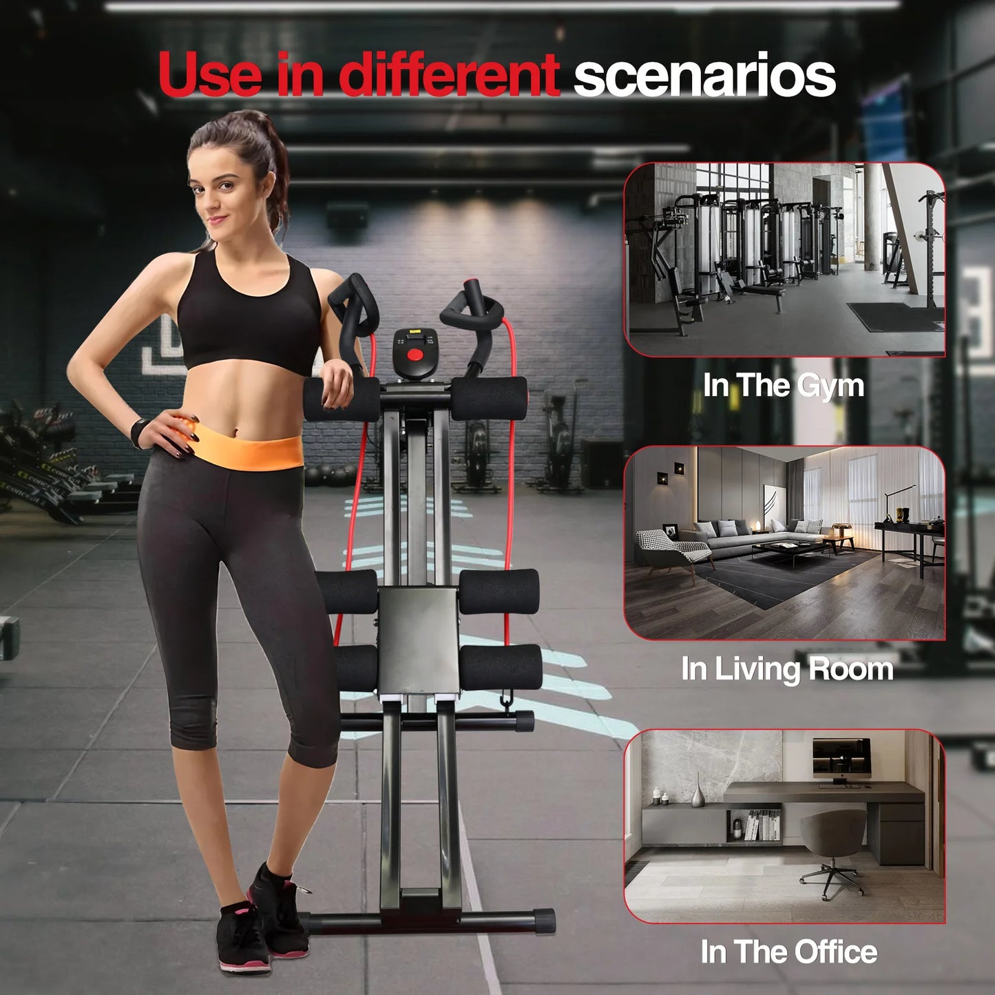 Foldable Ab Machine Ab Workout Equipment