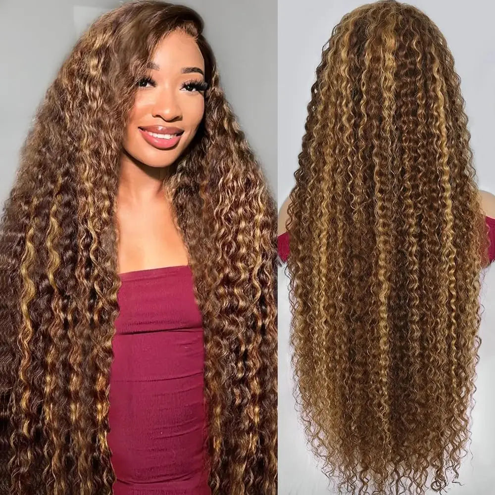 Lace Front Wig Human Hair Deep Wave