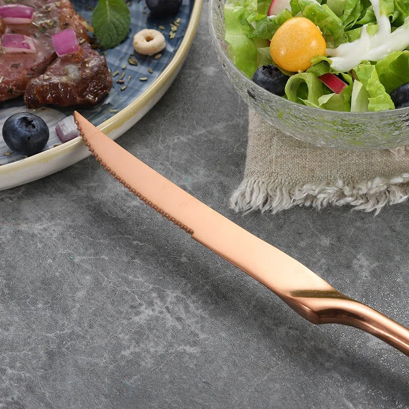 6Pcs/set Stainless Steel Sharp Steak Knife