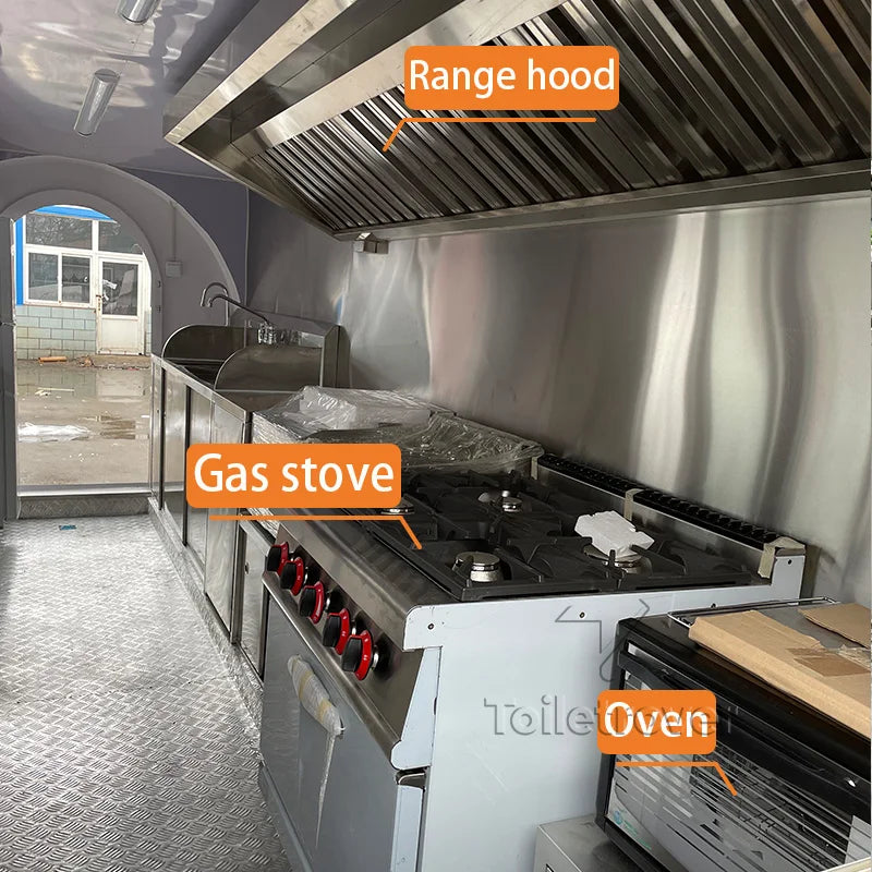 Cheapest Food Truck Trailer Hot Dog Food Cart Mobile Food Trailer Ice Cream Food Truck with Full Kitchen Equipment