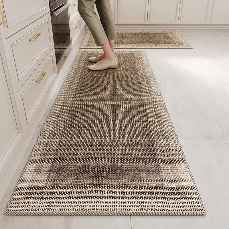 Kitchen Floor Mat TPR Non-slip Bottom Long Rug Dirt-resistant Anti-slip Foot Mats Home Corridor Bedroom Bedside Carpet Ковер 러그