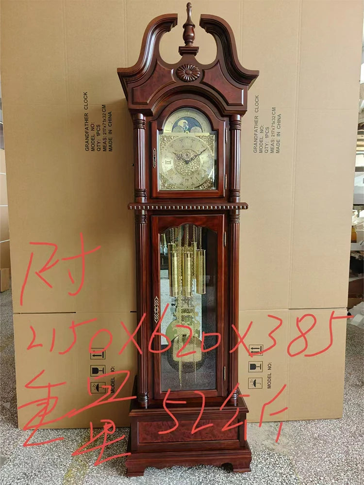 Eight-tone movement floor clock living room European mechanical floor clock Chinese retro pendulum clock