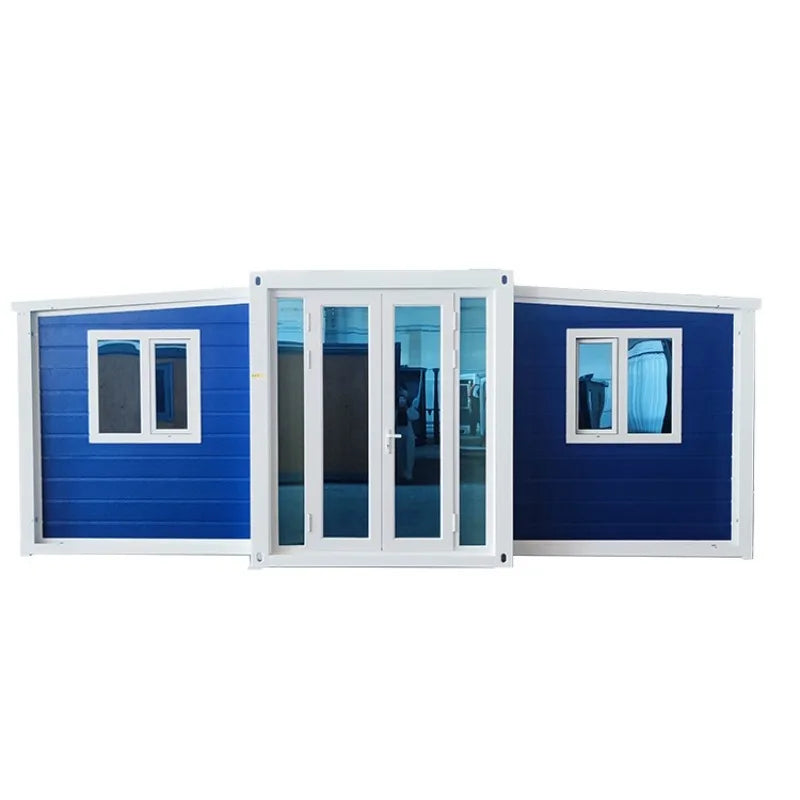 Portable Living Container Tiny House 20ft Foldable Prefab Mobile Modular Office Home Steel Frame Expandable