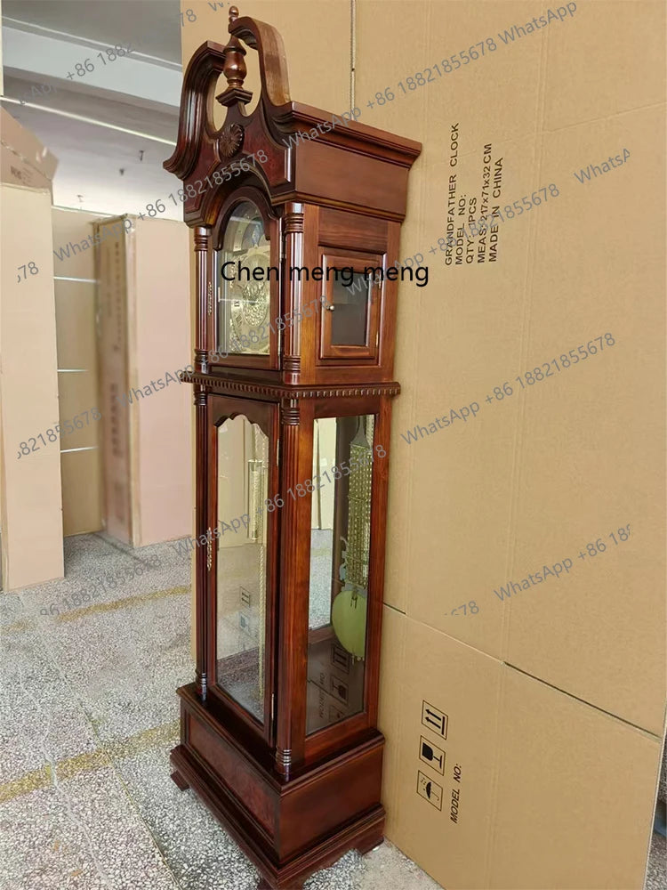 Eight-tone movement floor clock living room European mechanical floor clock Chinese retro pendulum clock