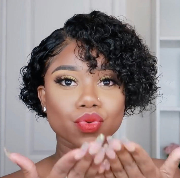 Women's Exotic Short Curly Hair Wig