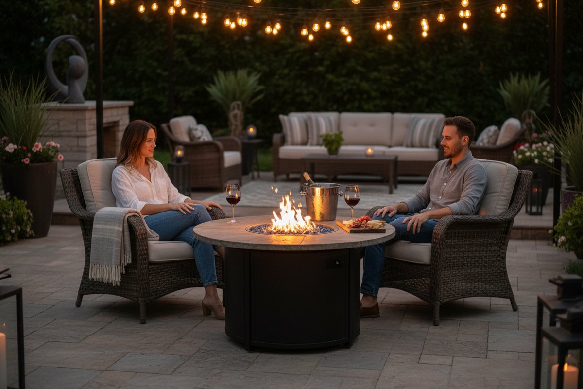 Fire Pit Evening Lifestyle