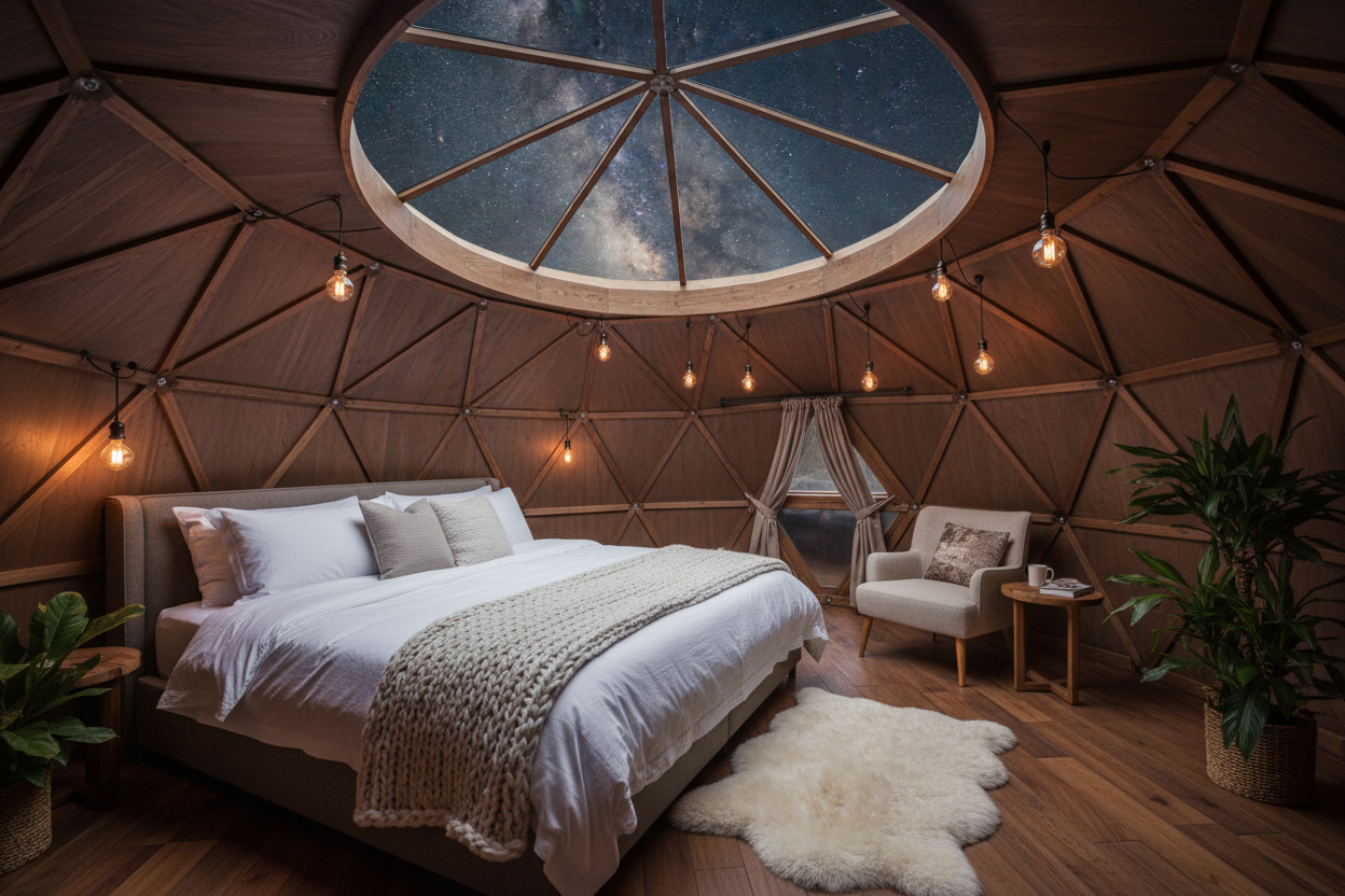 Glamping Dome Interior