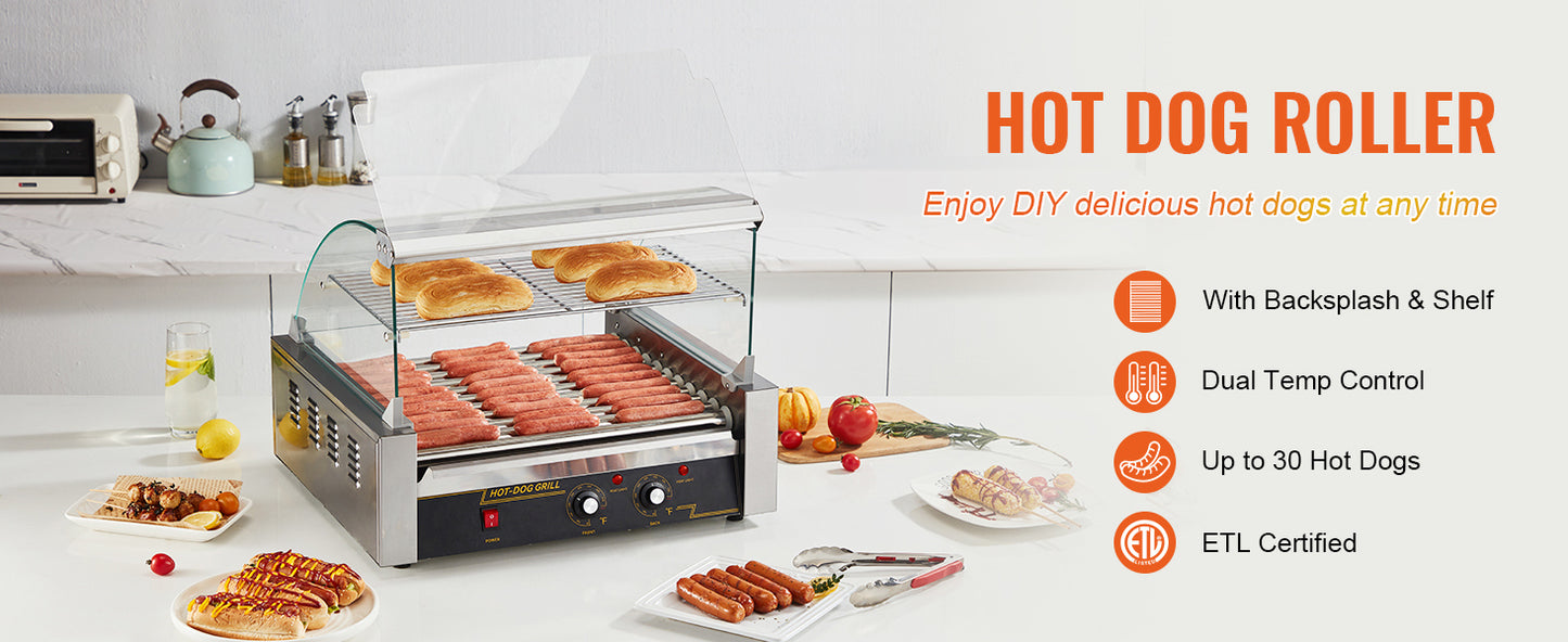 Commercial Hot Dog Roller Electric Sausage Maker Barbecue Grill Machine