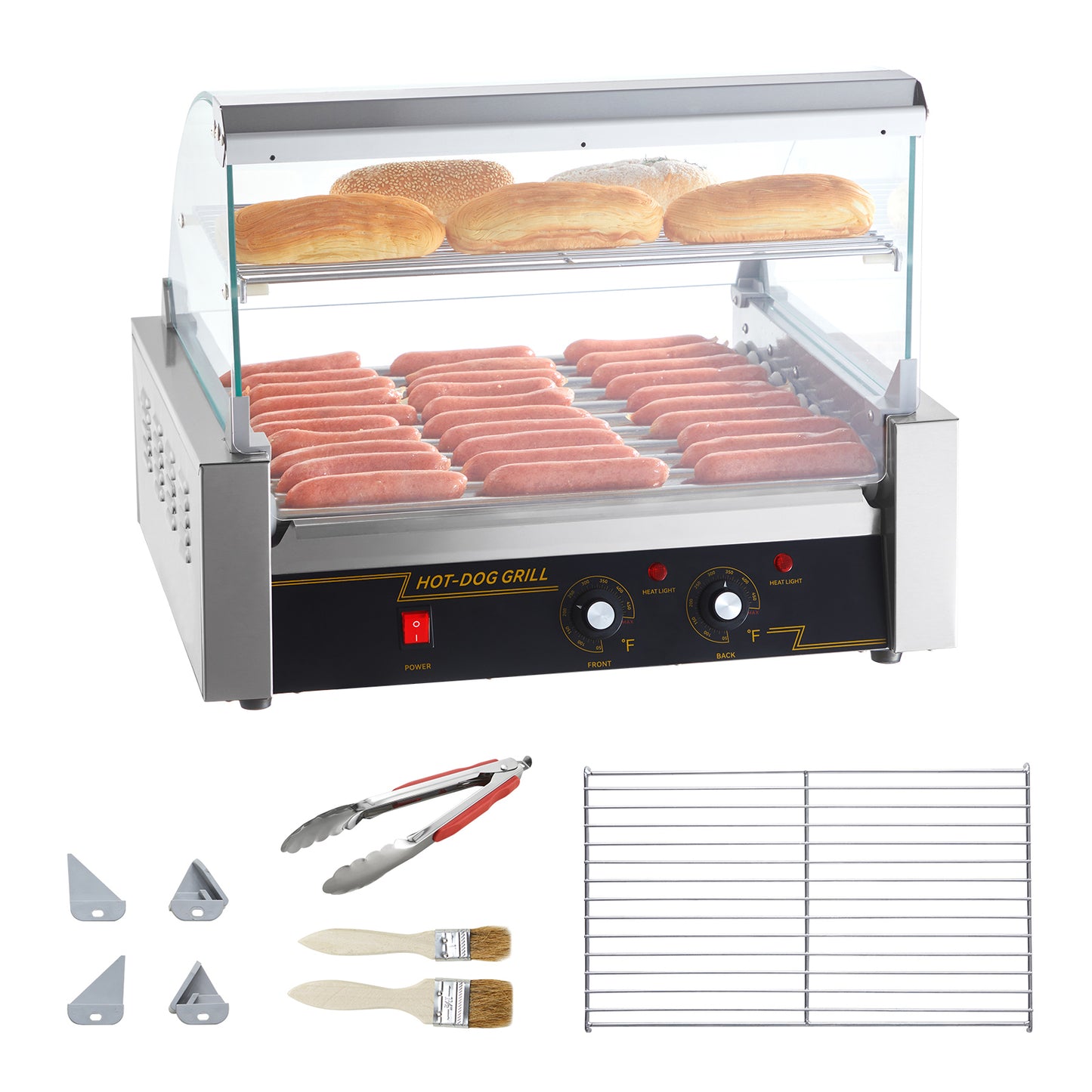 Commercial Hot Dog Roller Electric Sausage Maker Barbecue Grill Machine