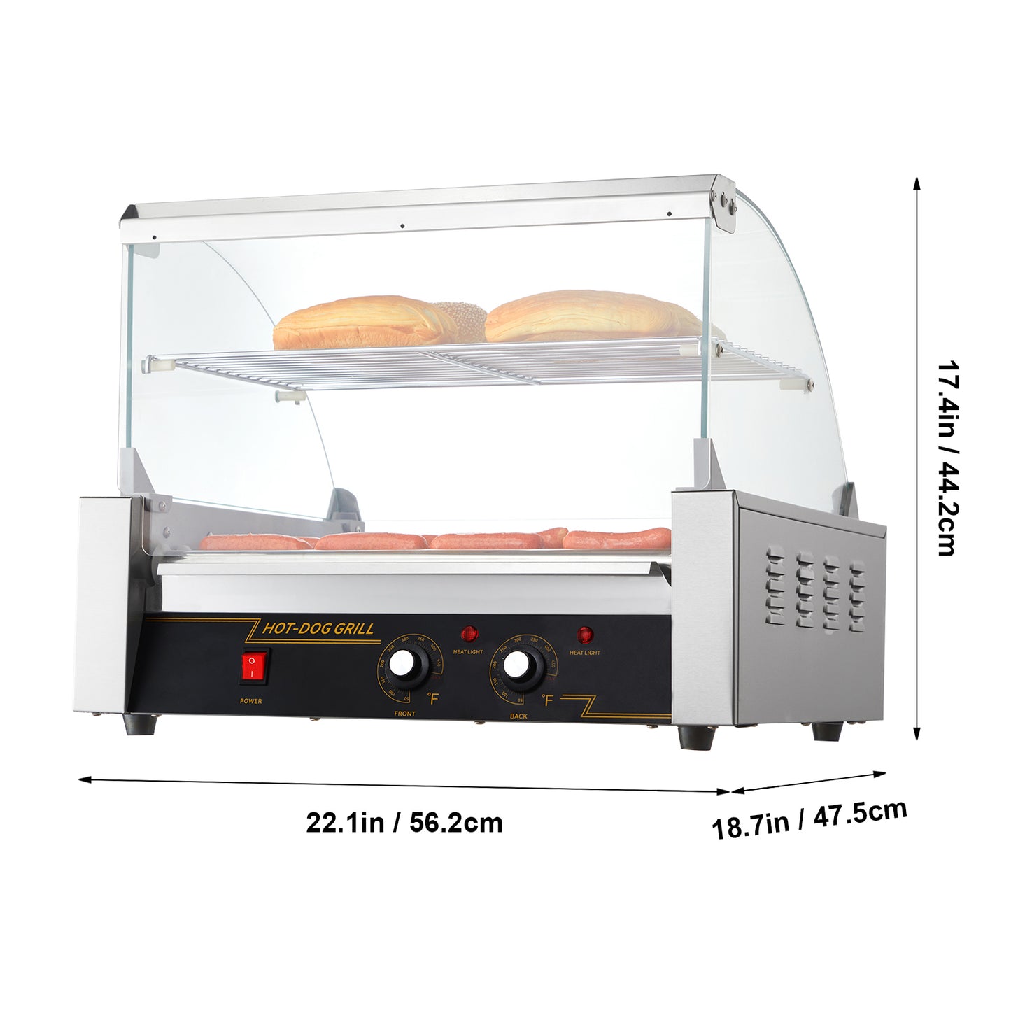 Commercial Hot Dog Roller Electric Sausage Maker Barbecue Grill Machine
