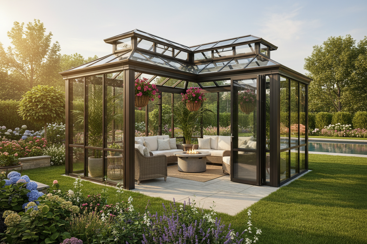 Purple Leaf Sunroom Exterior