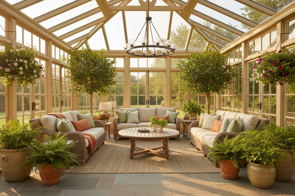 Purple Leaf Sunroom Interior