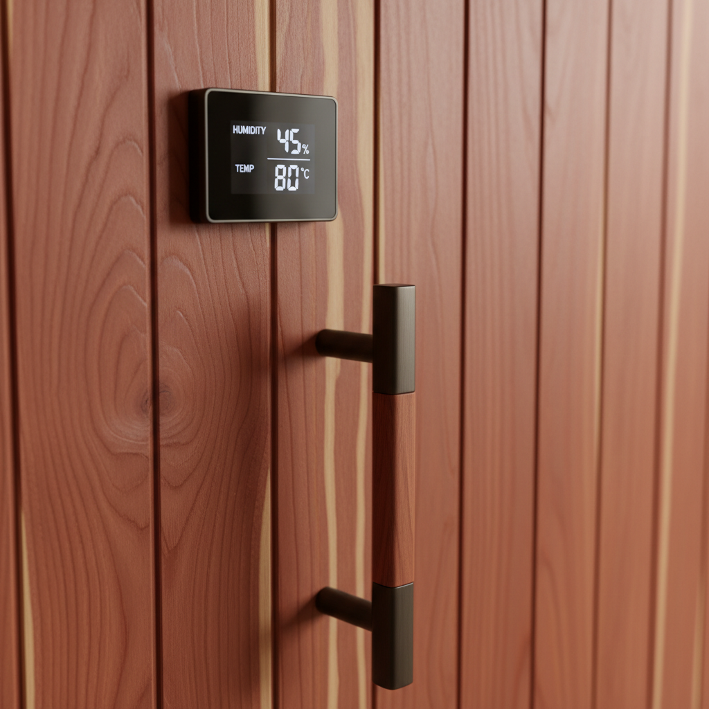 Red Cedar Sauna Detail