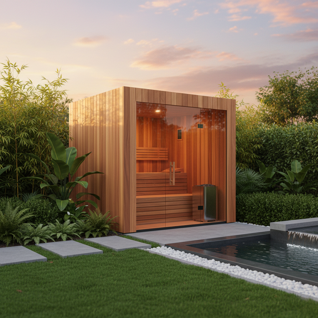 Red Cedar Sauna Exterior
