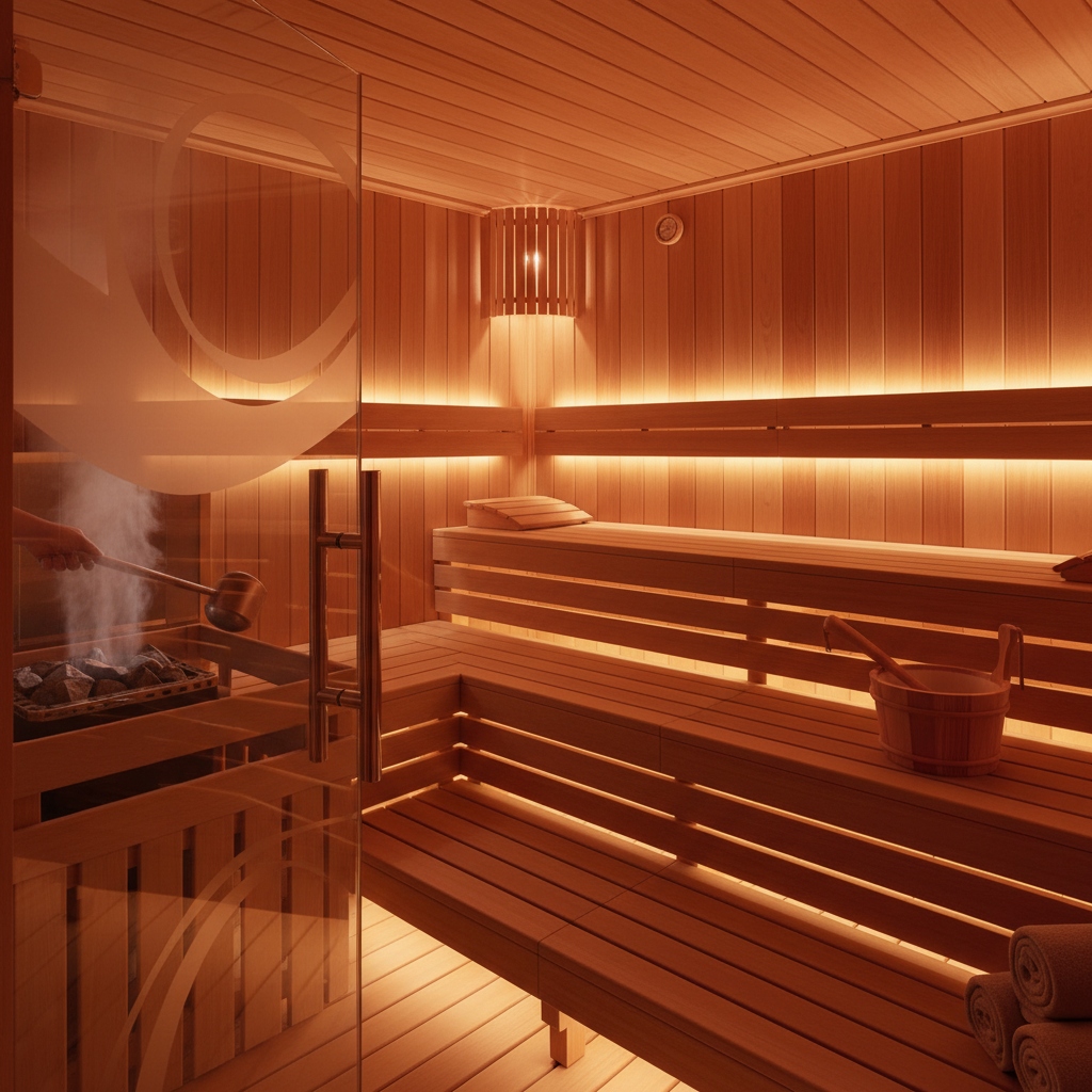Red Cedar Sauna Interior