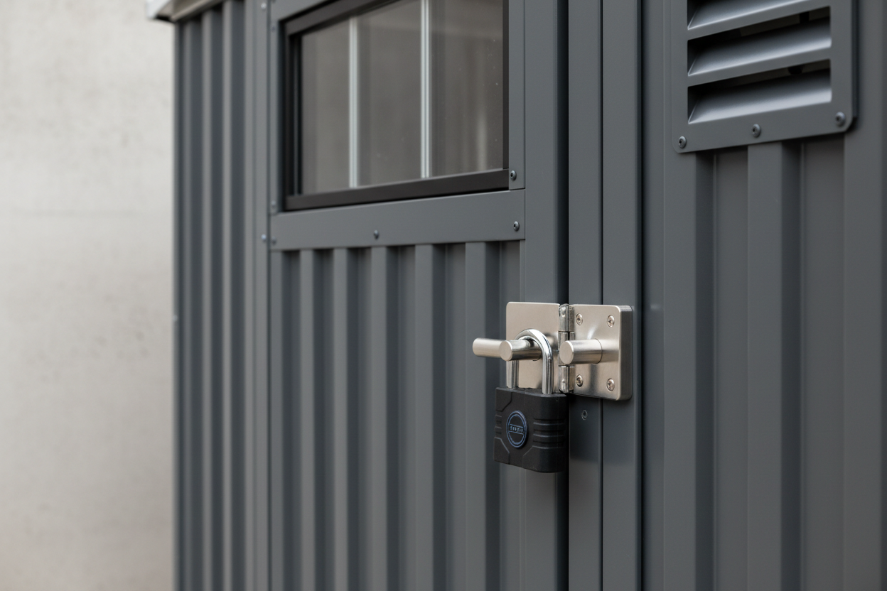 Shed Door Lock Detail